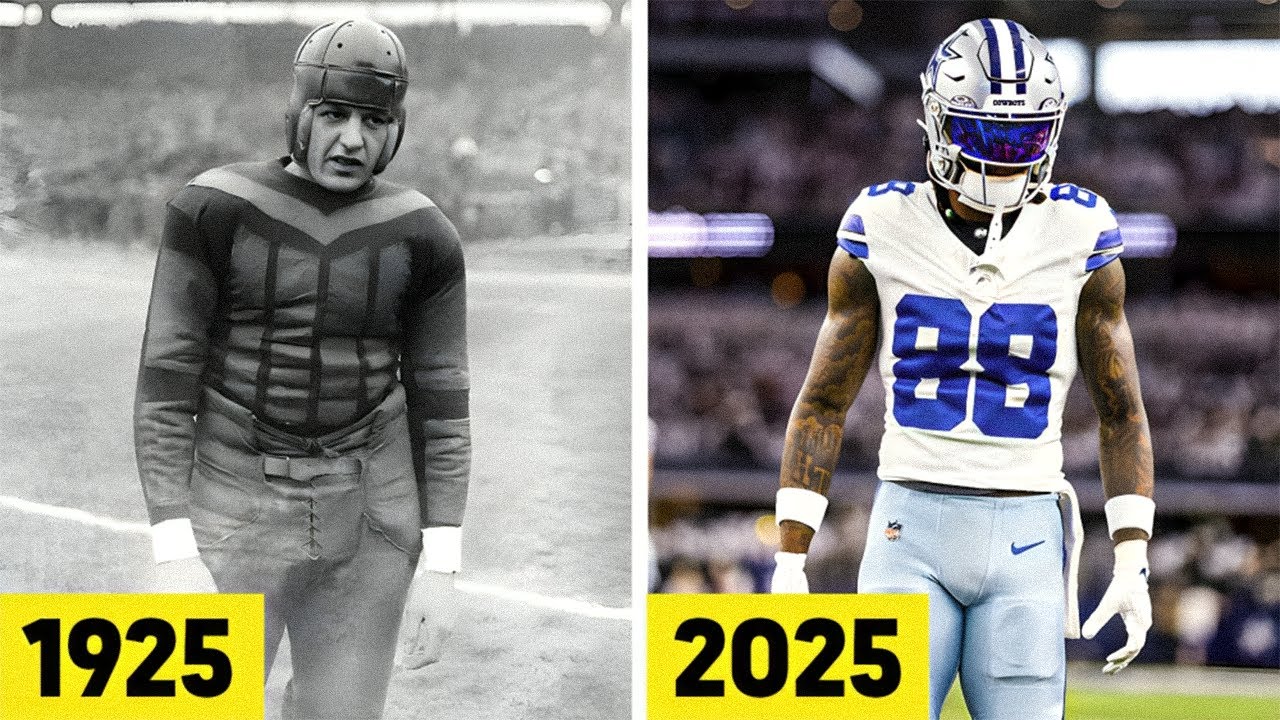 The Wild Evolution of Football Equipment