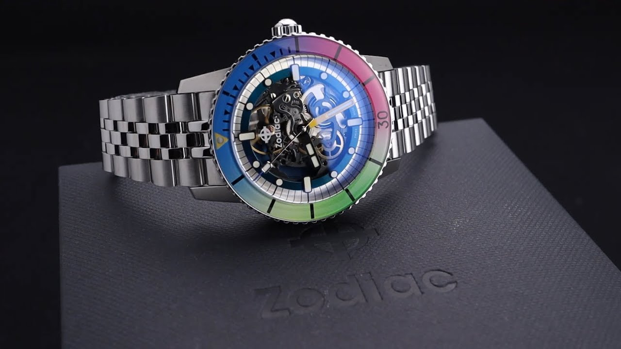 Zodiac Super Seawolf Skeleton 6 15 Super Chroma K1 Rainbow