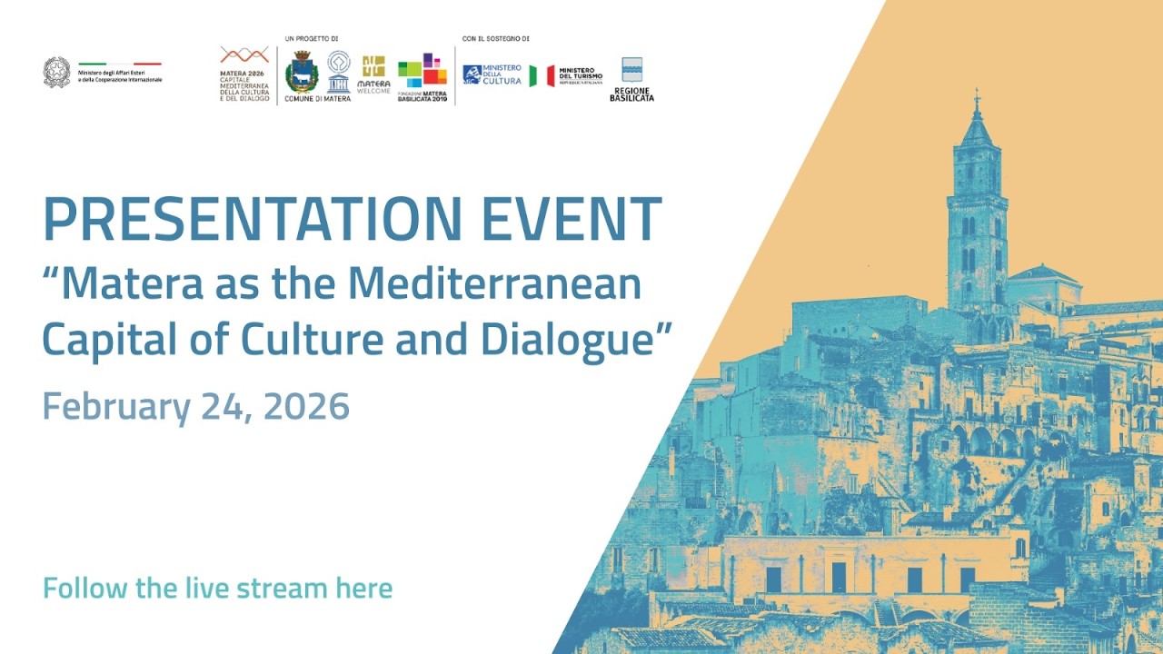 Presentation event Matera as the Mediterranean Capital of Culture and Dialogue