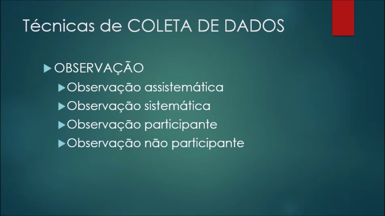 5 Instrumentos e Técnicas de Coleta e Análise de Dados