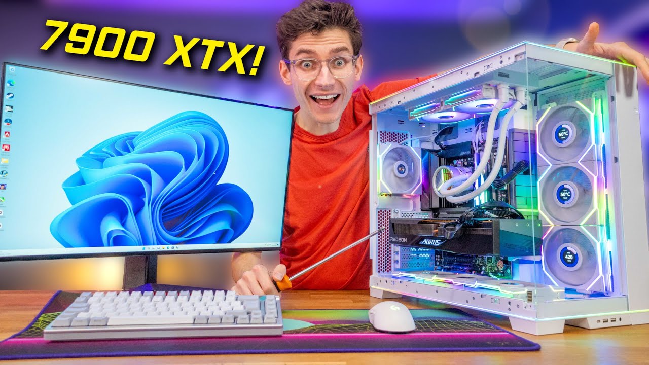 The STUNNING ALL AMD 4K Gaming PC Build! 😍 - Lian Li O11D EVO RGB v2 & TL LCD Fans! | AD
