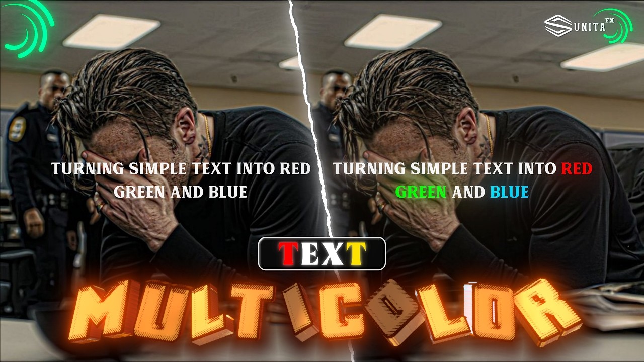 Easiest Way To Make MULTI-COLOR Text In Alight Motion 🎨 | Tutorial (+Preset) | SunitaFx