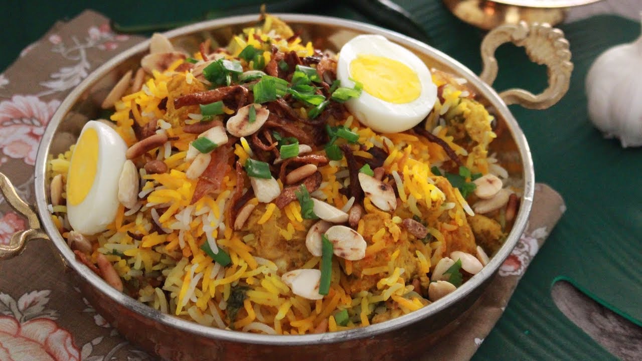 برياني الدجاج بطريقه سهله ولذيذه  chicken biryani
