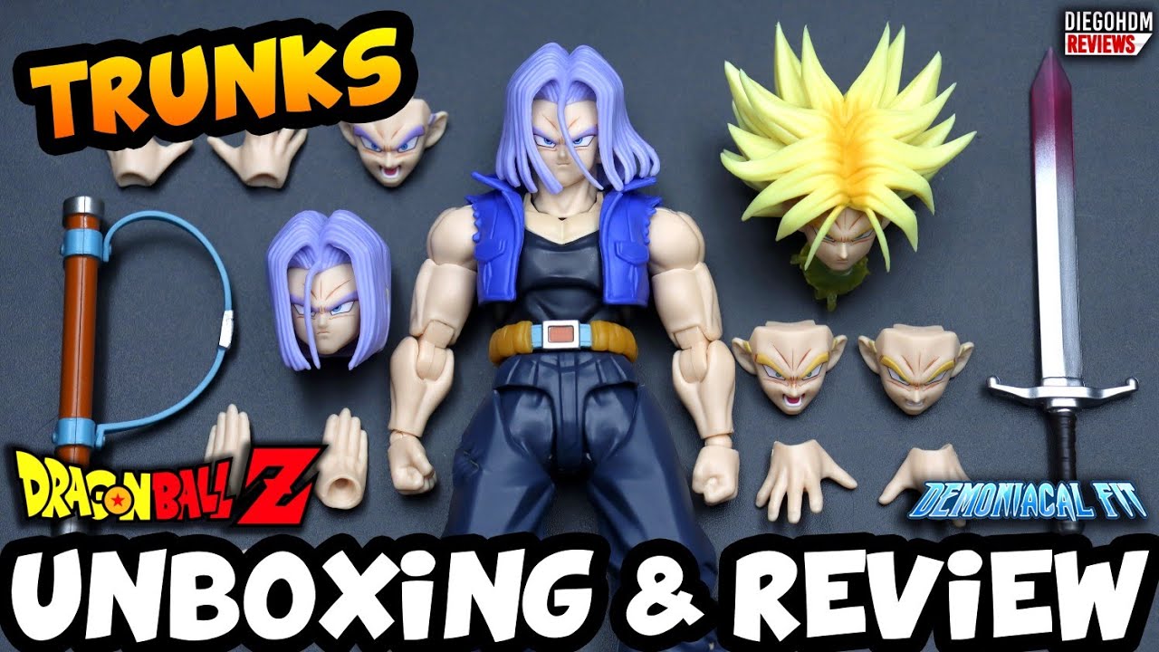 TRUNKS Demoniacal Fit SH Figuarts Dragon Ball Z Unboxing e Review BR