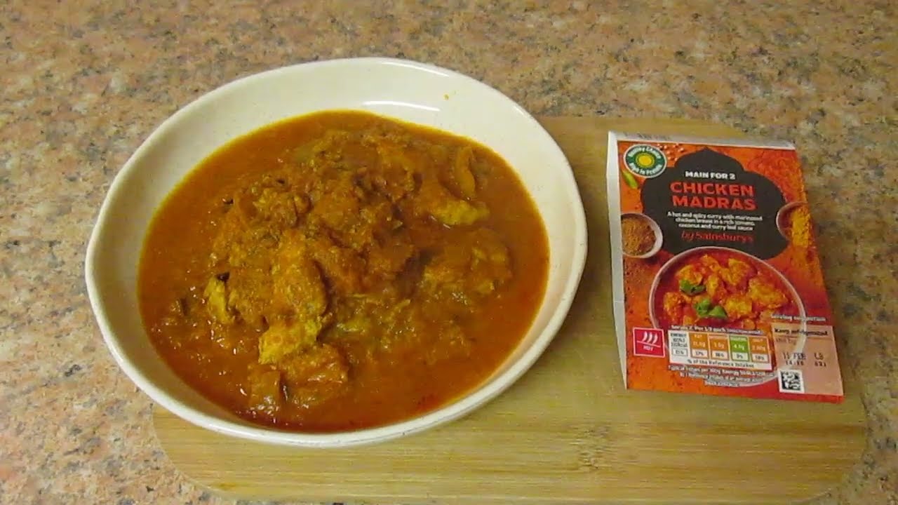 Chicken Madras - Sainsburys - £4.35p - the worst Madras I have ever had ! Indian Food Review