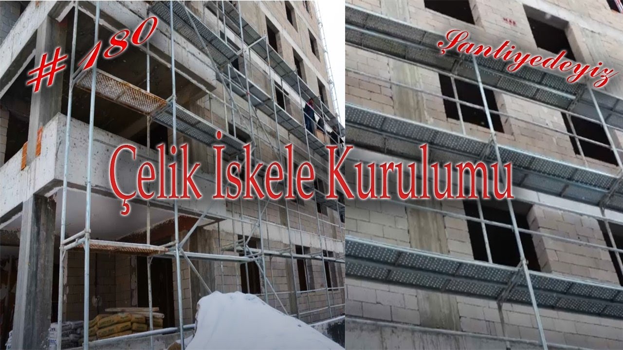 #180 Çelik İskele Kurulumu/ Platform iskele- çelik iskele ve örümcek iskele nedir?/ Şantiyedeyiz