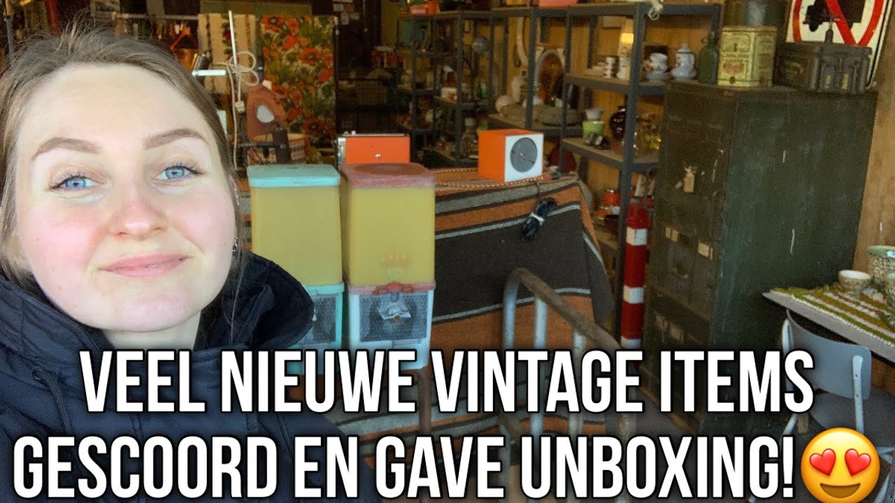 VEEL NIEUWE VINTAGE ITEMS GESCOORD EN EEN GAVE UNBOXING!😍