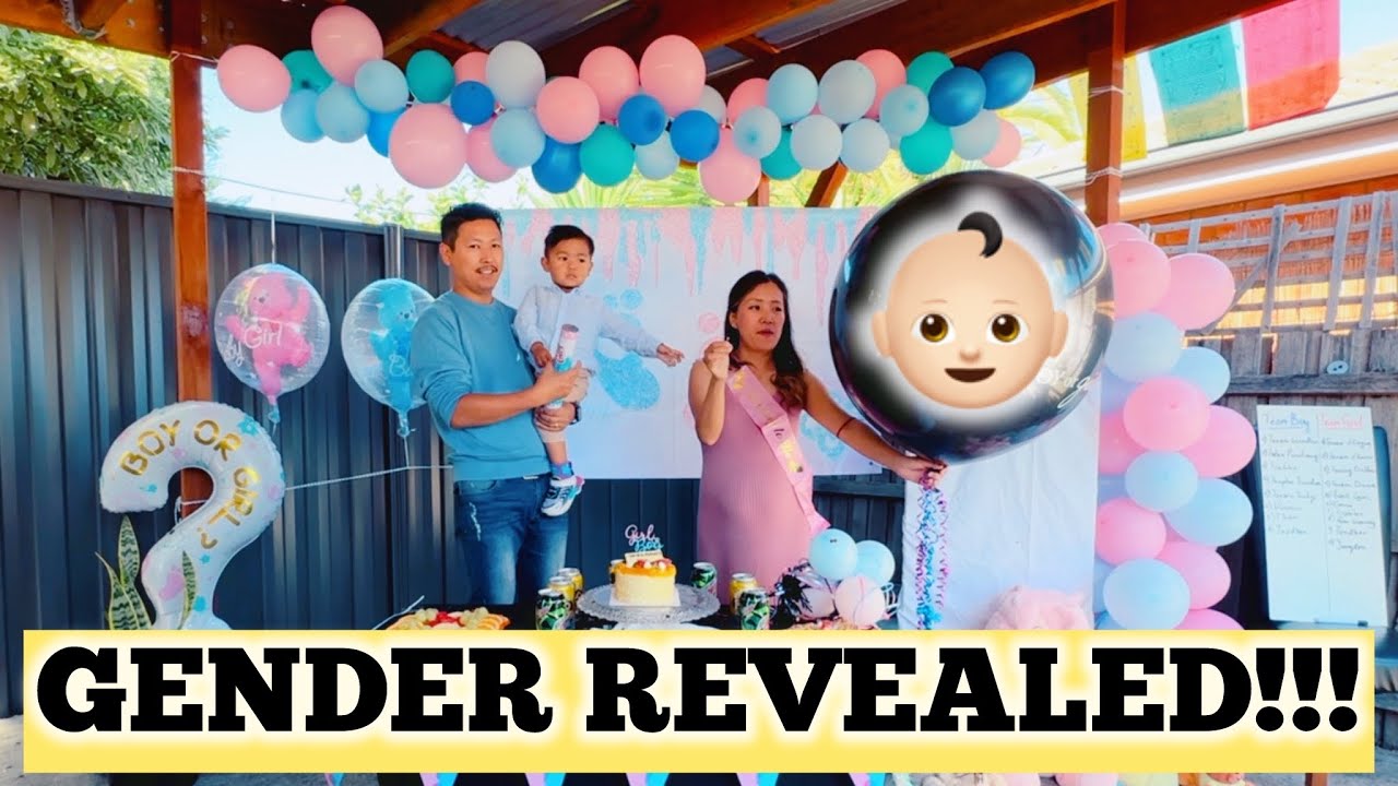 GENDER REVEAL PARTY 🎉 / fun games / Guess the baby’s gender…😄