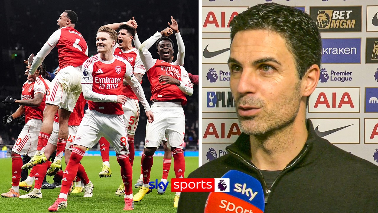 Mikel Arteta's FULL post-match interview as Arsenal thump Spurs 4-1 | 