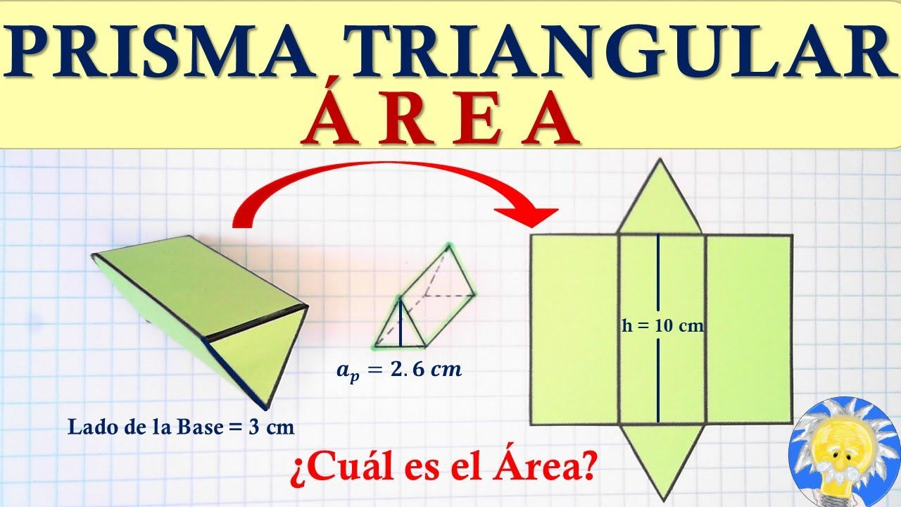 🖍️ PRISMA TRIANGULAR | ÁREA LATERAL, ÁREA DE LA BASE Y ÁREA TOTAL | Juliana la Profe
