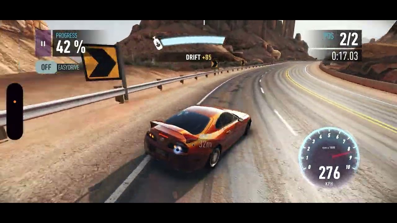 Toyota supra hyper drive high speed need for speed game play 