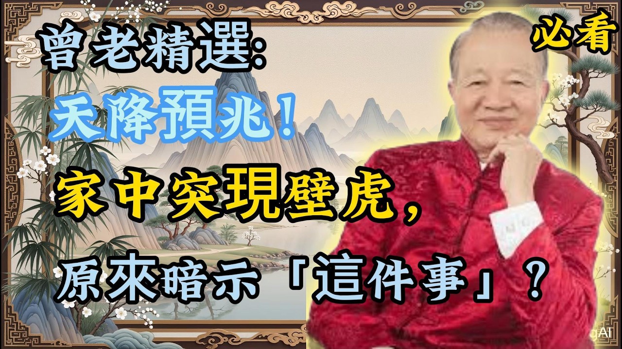 曾仕强：注意！家中出現「壁虎」，可能預示「兩件大事」！