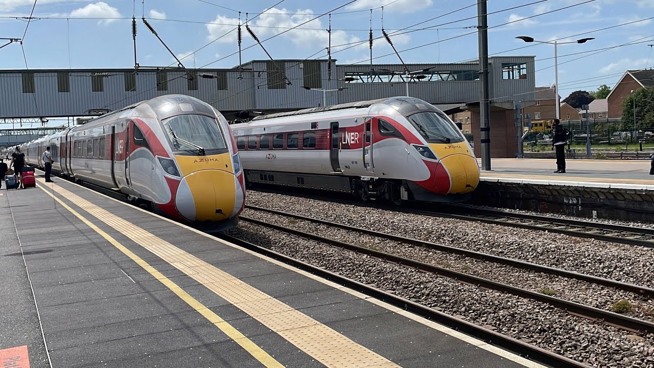 East Coast Main Line Trains at Peterborough on May 14th 2022