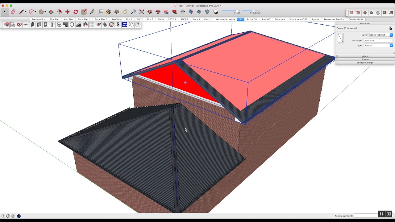 Editing Pitched Roofs with PlusSpec for SketchUp