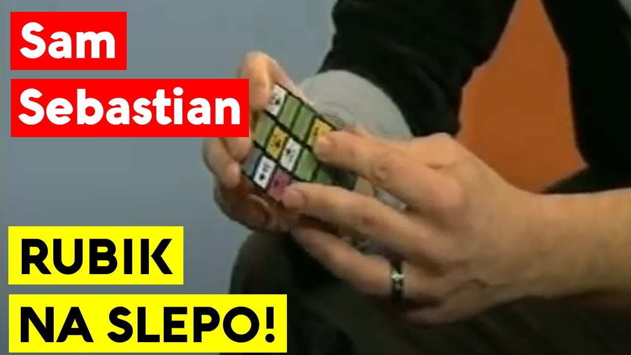RUBIKOVA KOCKA SESTAVLJENA NA SLEPO! - Čarodej, čarovnik Sam Sebastian TV
