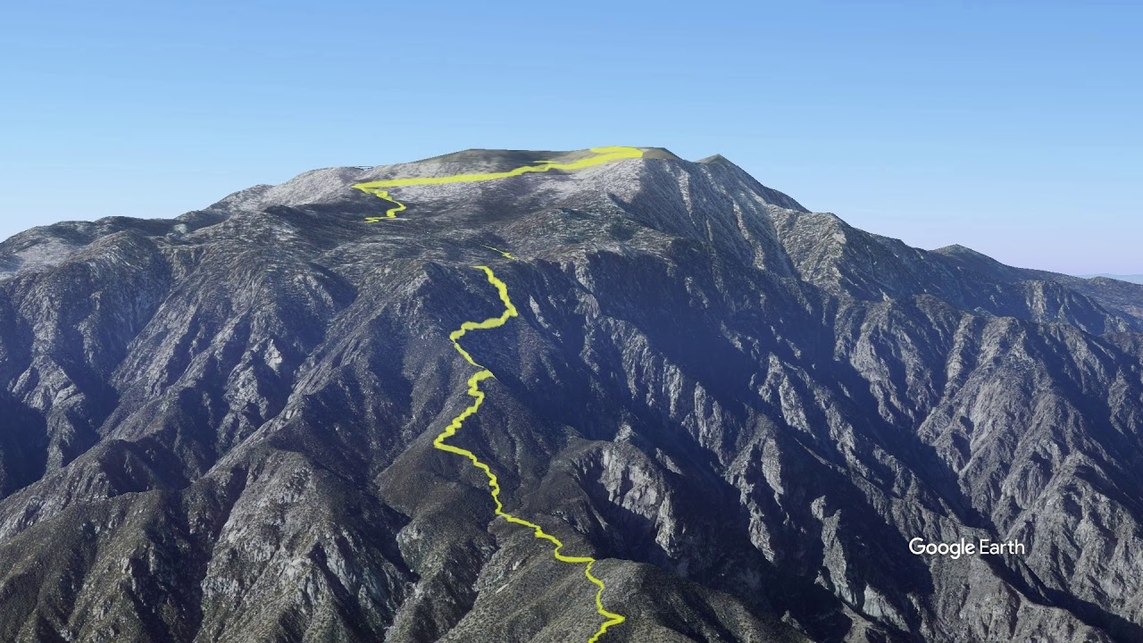 Quick Fly-over of Cactus-to-Clouds trail