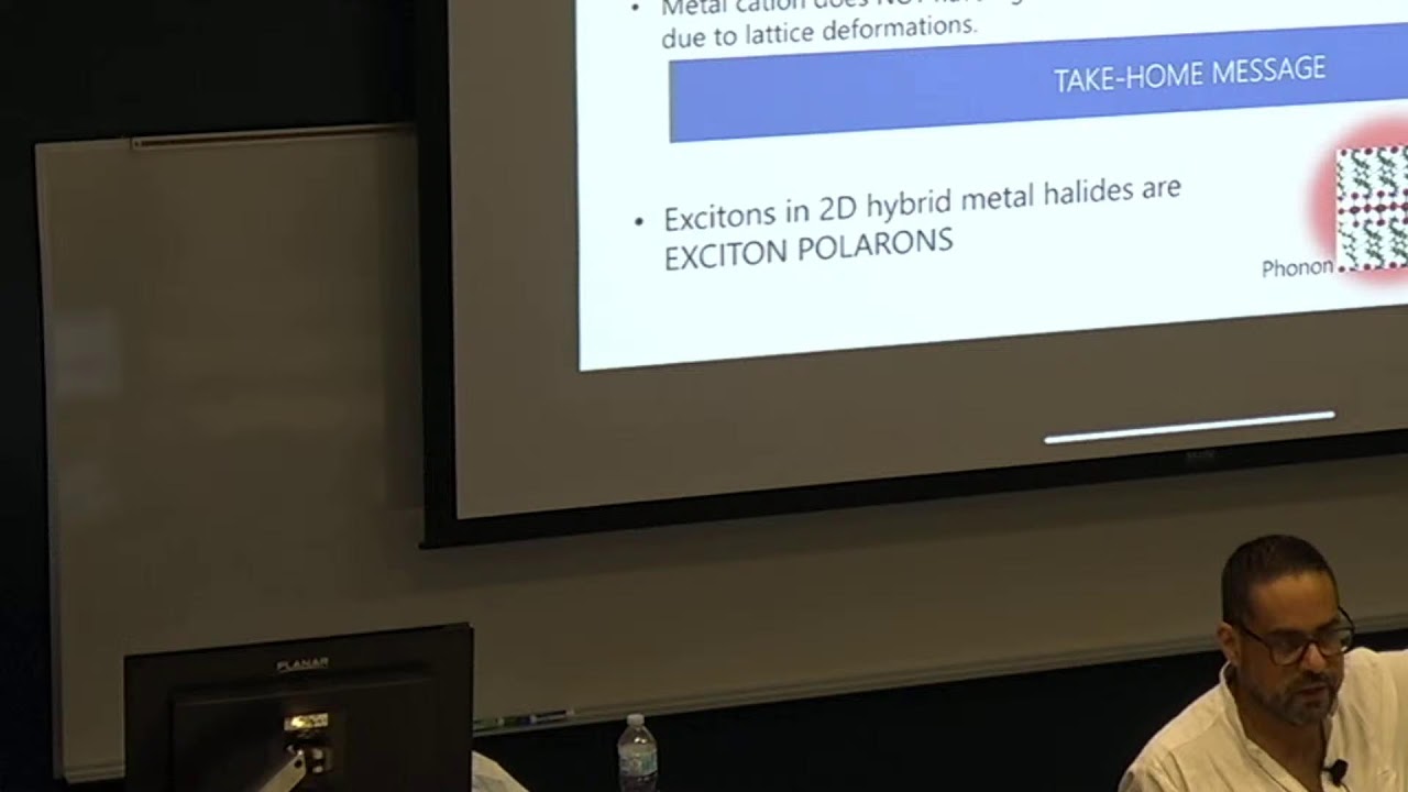 Carlos Silva - Exciton Polarons in Two-Dimensional Hybrid Metal-Halide Perovskites