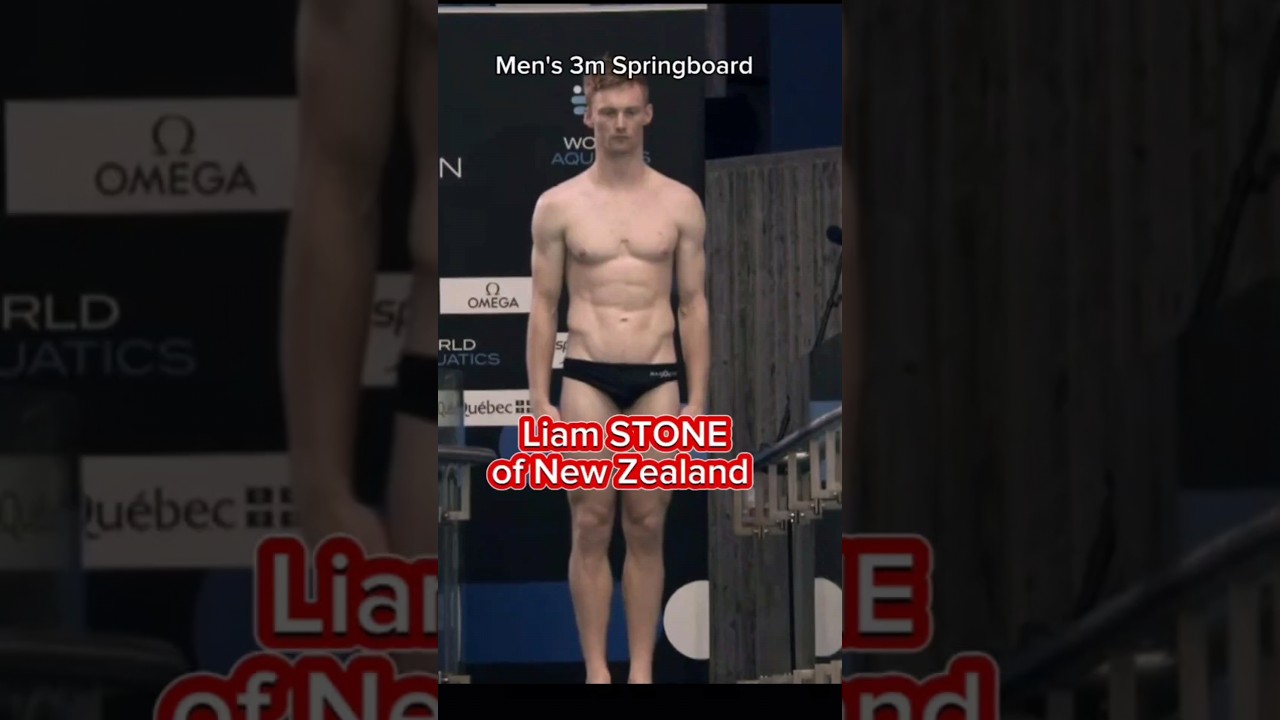 Liam STONE of New Zealand, Round 4,  Dive: 307C Reverse 3 1/2, Somersaults #sports #diving #shorts