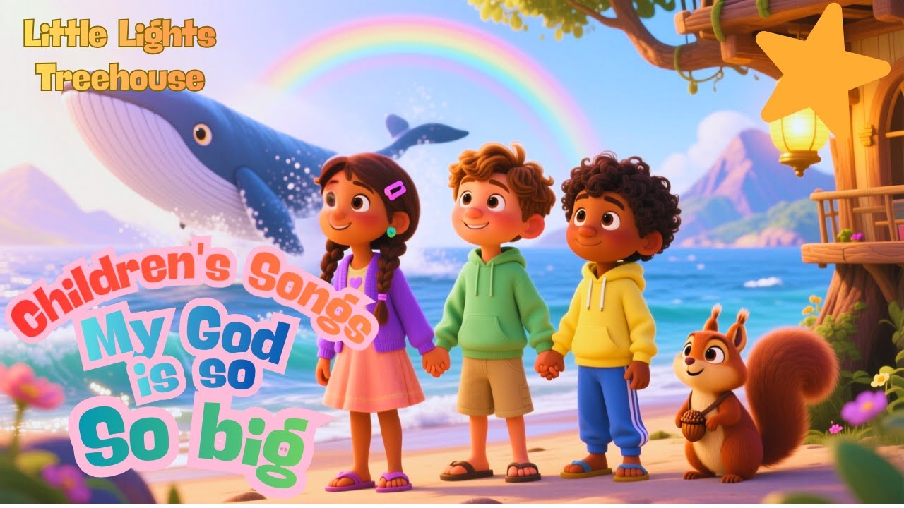 🌟 Christian songs For Kids | Fun Sing-Along + Motions | My God Is So Big!🌟