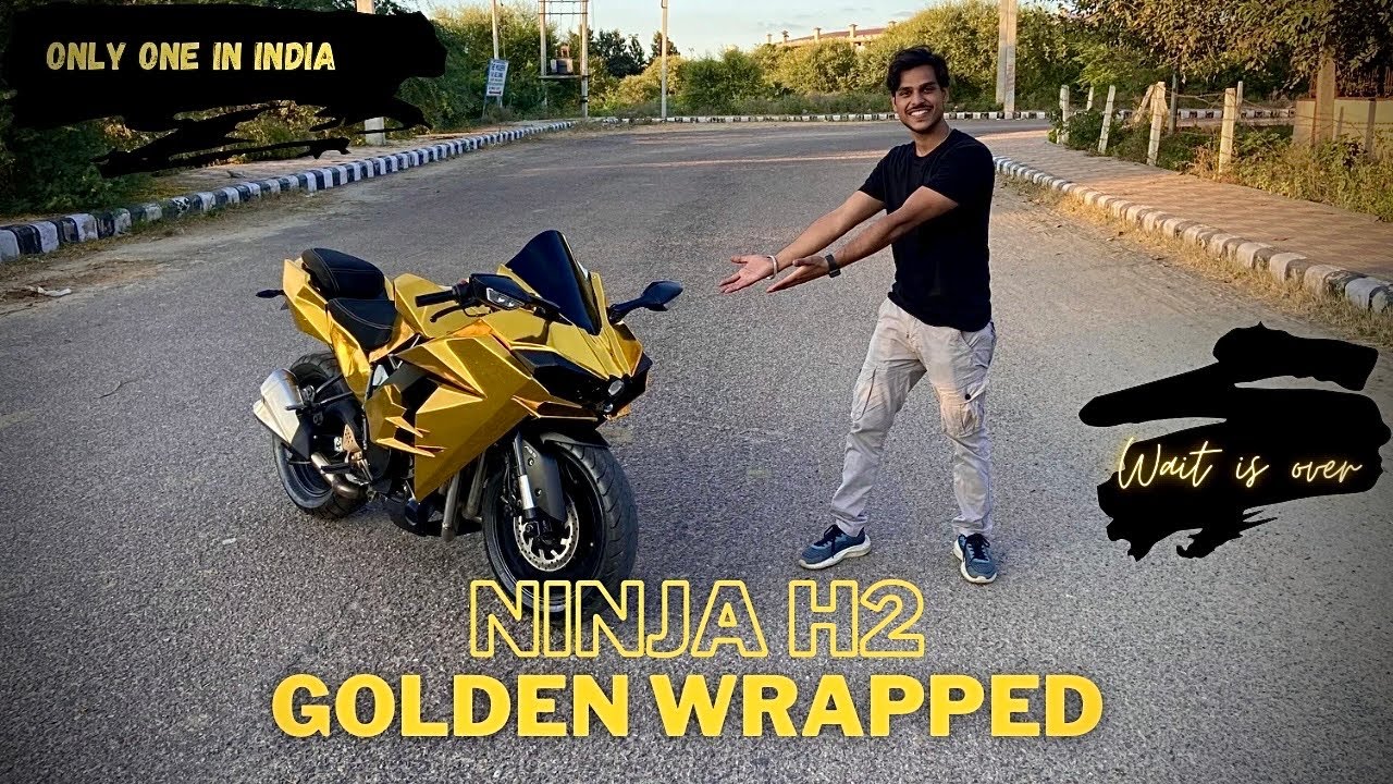 Finally our ninja h2 golden wrapped | homemade ninja h2 in india | cool engineers ninja