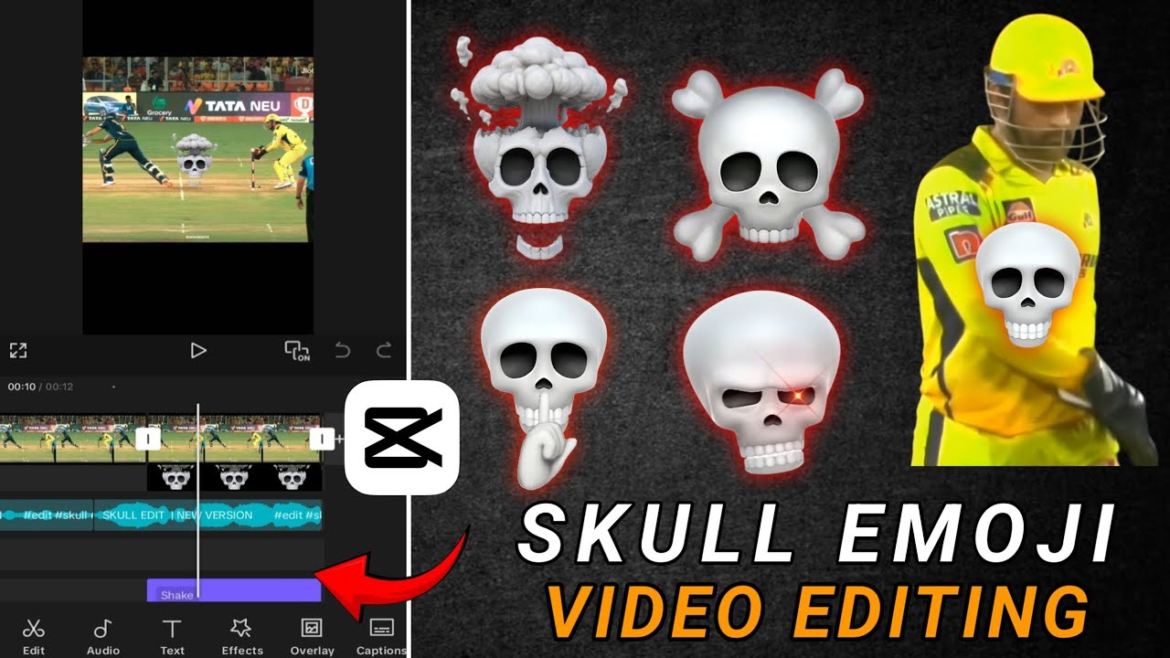 💀Skull Emoji Video Editing Tutorial | CapCut New Trending Edit 2026