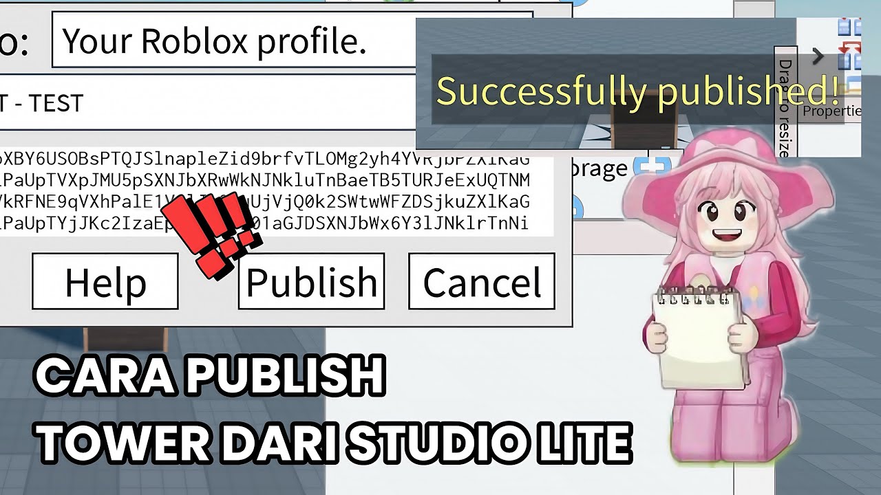 Cara Publish Map atau Tower dari Studio Lite - Roblox (DIJAMIN BERHASIL DAN GAMPANG)