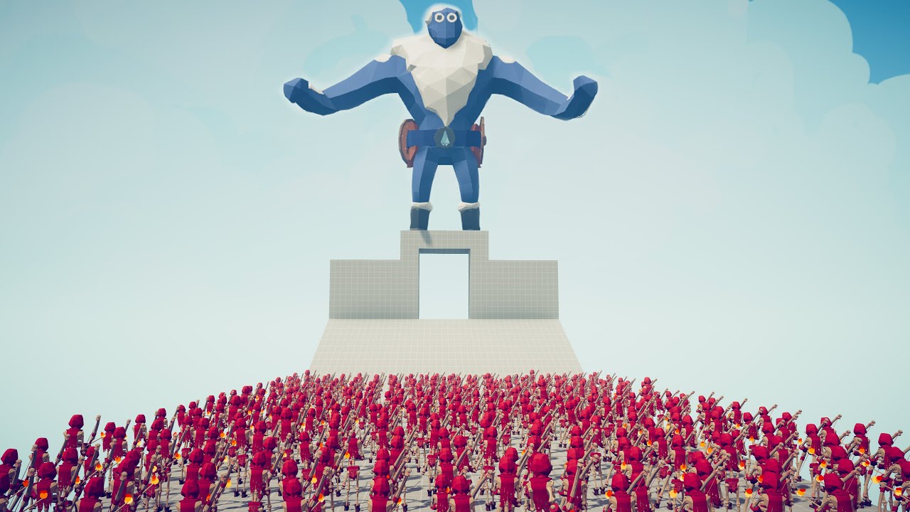 HOW MANY POACHERS TO KILL ICE GIANT - Totally Accurate Battle Simulator TABS