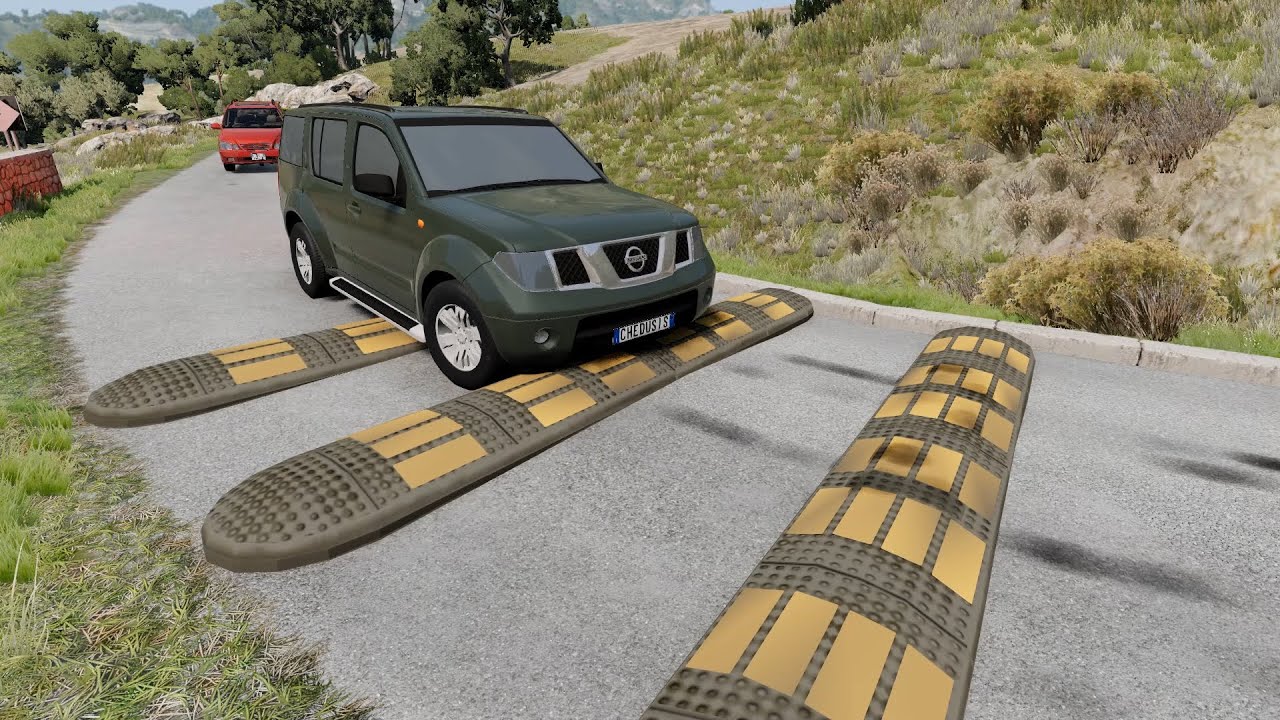 Cars vs Speed bumps #104 - BeamNG Drive ☆ beamng-cars TV