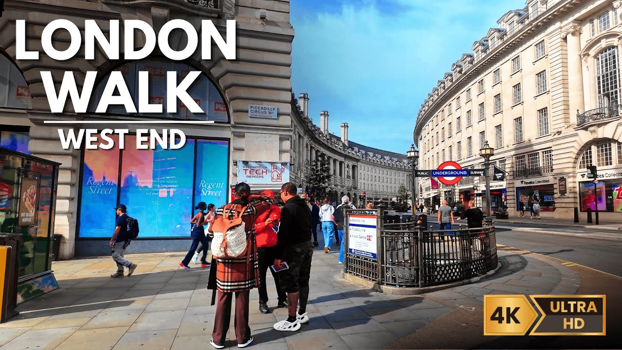 London Walk 4K 🇬🇧  | Piccadilly Circus | Regent Street | Oxford Street | Tottenham Court Road