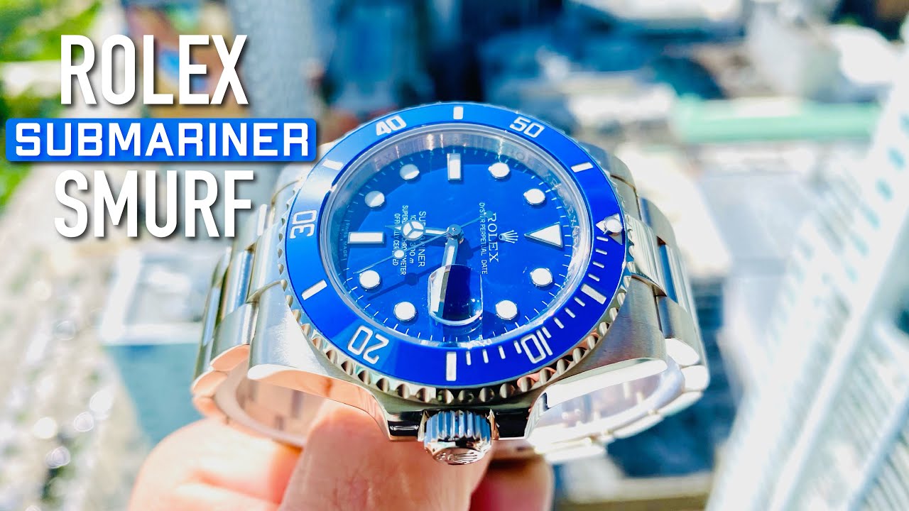 Самые дорогие часы Rolex Submariner?? - Синие часы Rolex Submariner «Смурф»!