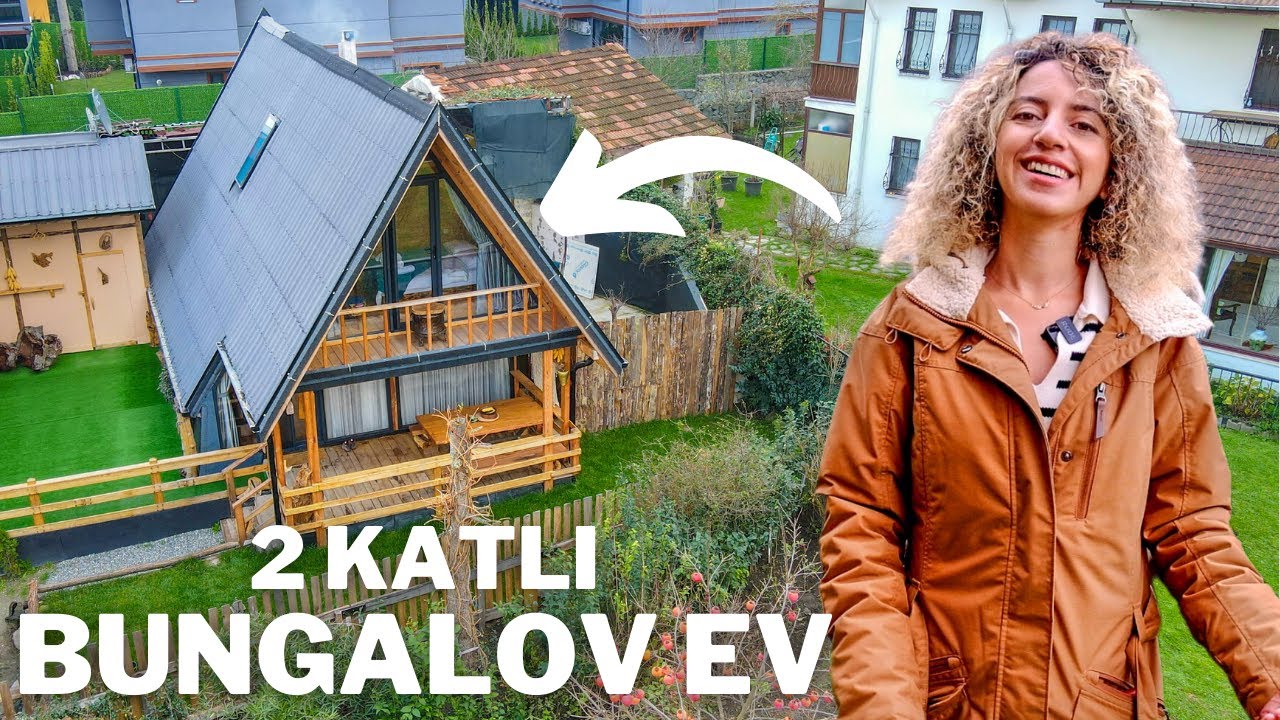 Şehrin Ortasında 2 Katlı Bir Ahşap Bungalov