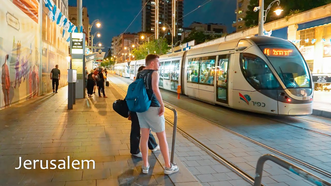 Иерусалим ночью. Расслабляющая прогулка по улицам красивого города