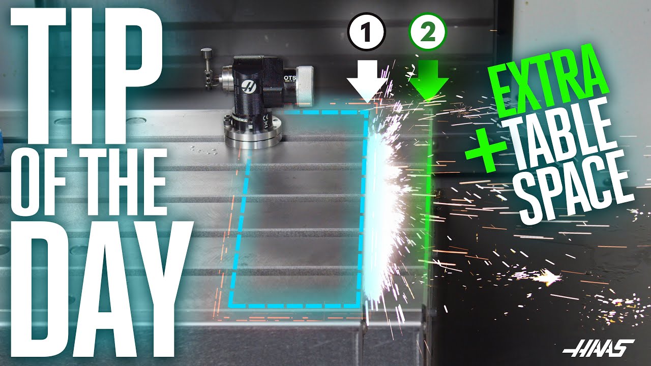 GET EXTRA TABLE SPACE! - Haas Automation Tip of the Day