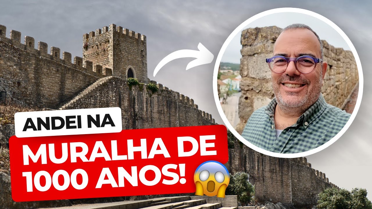 Olha só essa Vila Medieval TODA MURADA e pertinho de Lisboa!