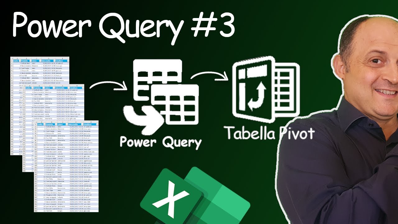 EM154 Power Query di Excel #3 Strumento AGGIUNGI, creare connessioni tra fogli di Excel e T.Pivot