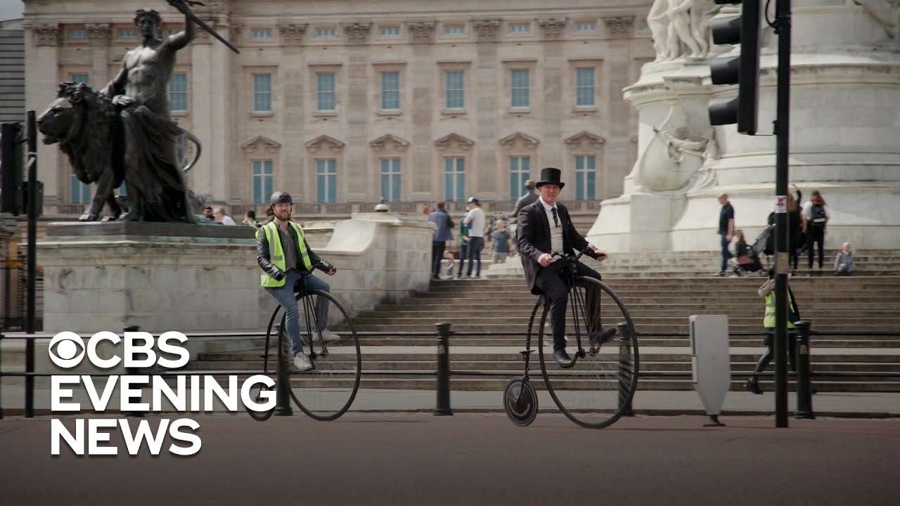 Penny-farthing bike makes a comeback during the pandemic
