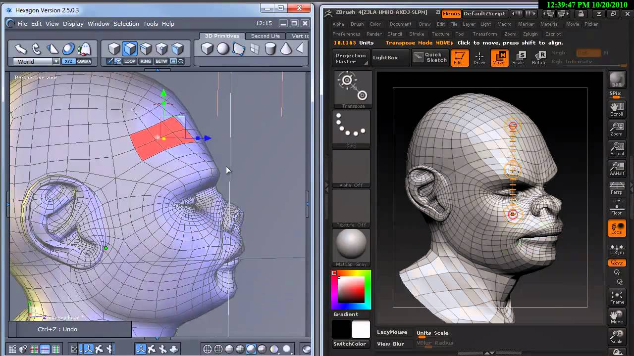 Sculpting in Daz3D Hexagon, A brief overview