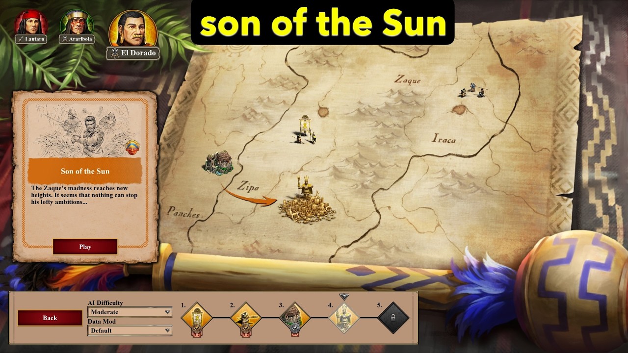 Sons of the sun| El Dorado| The Last Chieftains DLC | Age of Empires II DE |hard