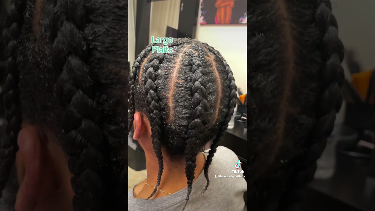 Large Plaits #plaits #plait #plaitme #menbraids