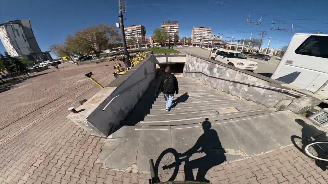 КАТАНИЕ ПО ГОРОДУ, СТРИТ ОТ ПЕРВОГО ЛИЦА НА МТБ/ POV STREET RIDING MTB