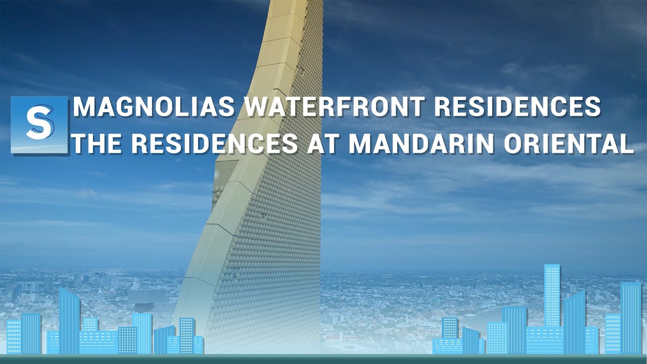 Bangkok:Magnolias Waterfront Residences, Aerial 4K DroneMagnolias Waterfront Residences/กรุงเทพฯ