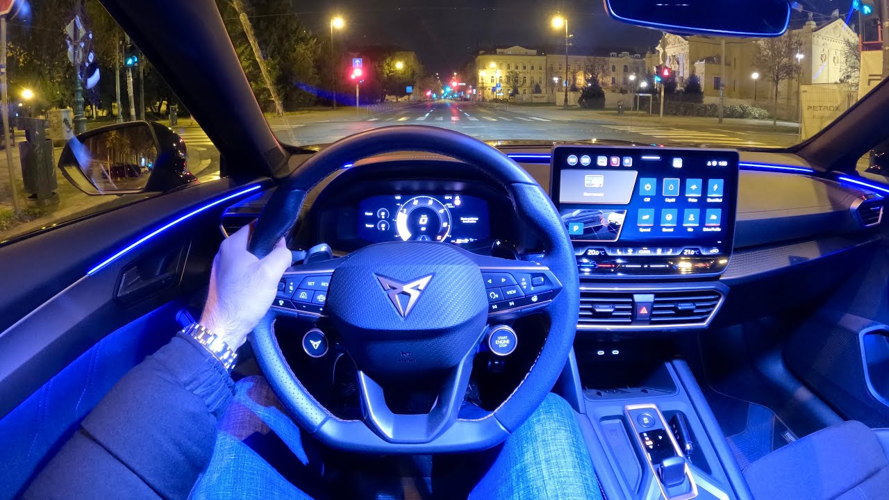 CUPRA FORMENTOR Facelift (2026) - NIGHT POV test drive (PURE DRIVING, amazing AMBIENT LIGHTS) TDI