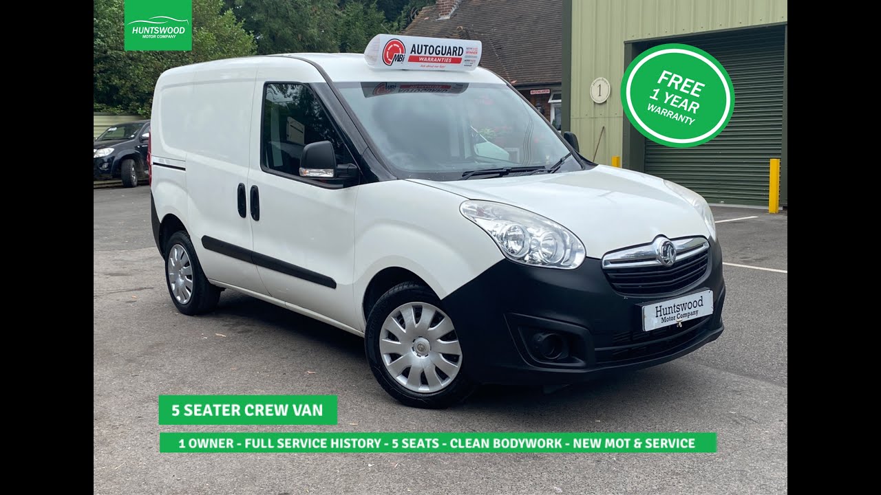 2016 VAUXHALL COMBO 1.3L DIESEL БЕЛЫЙ 5-МЕСТНЫЙ КОМБИНЕЗОН CREW