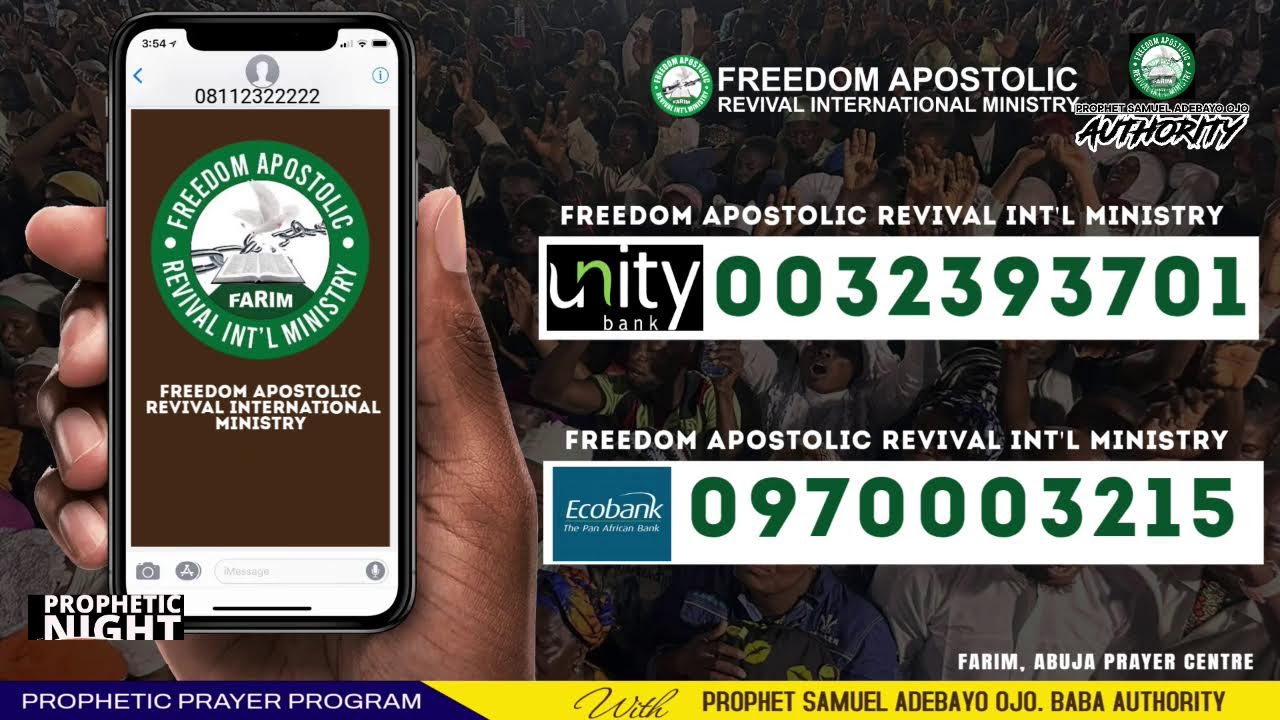 PROPHETIC NIGHT VIGIL  || LIVE || PROPHET SAMUEL ADEBAYO OJO (BABA AUTHORITY) .