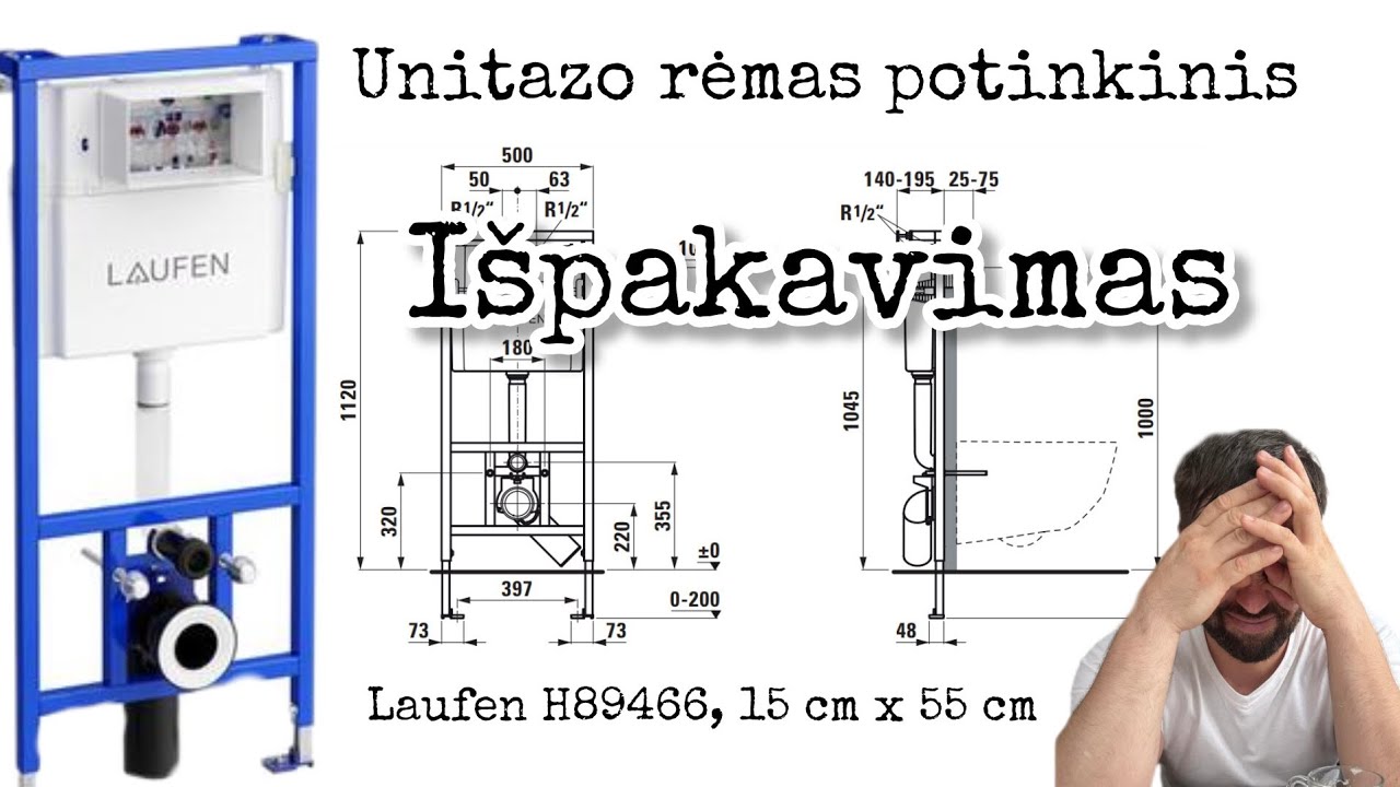 Laufen Potinkinis Remas H89466 Išpakavimas ir įvertinimas.