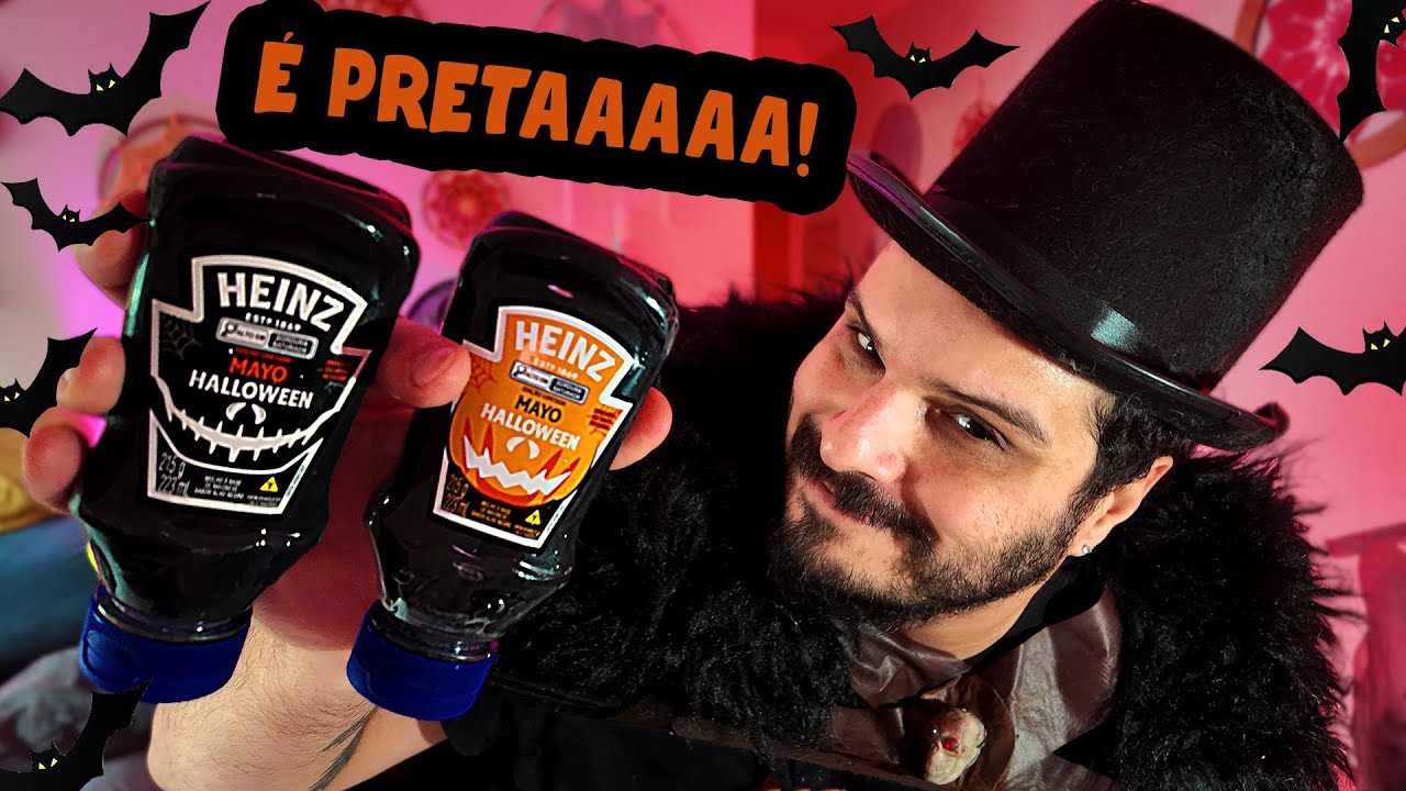 PROVANDO A NOVA MAIONESE  PRETA DA HEINZ - SABOR  ALHO NEGRO