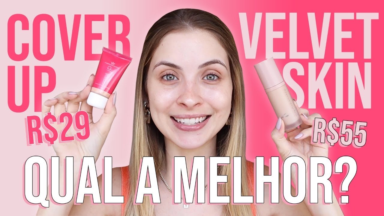BATALHA ENTRE AS BASES DA MARI MARIA: VELVET SKIN X COVER UP - QUAL A MELHOR? | FERNANDA TUMAS