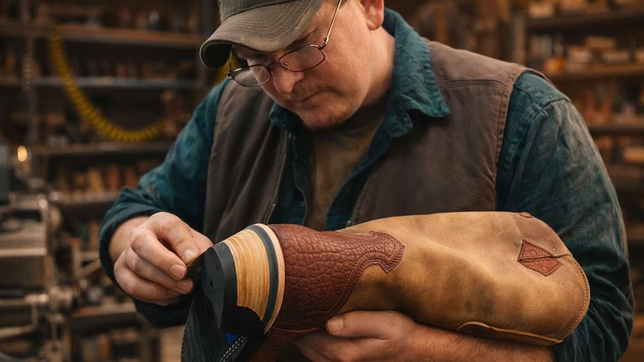 Traditional Cowboy Boot Making Process | Handmade Leather Boots