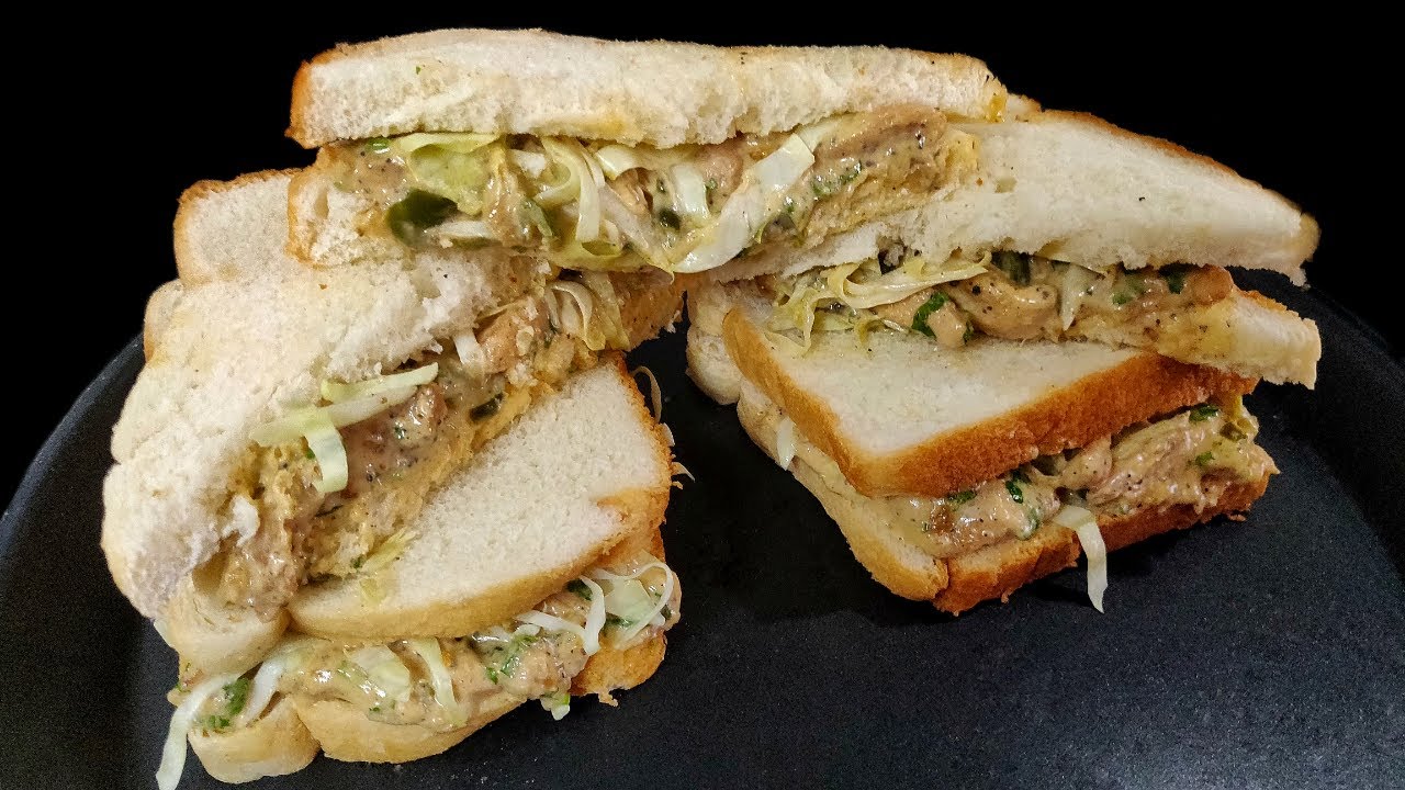 Classic Chicken Sandwich | Chicken Mayonnaise Sandwich | Creamy Chicken Sandwich | Sandwich Recipe