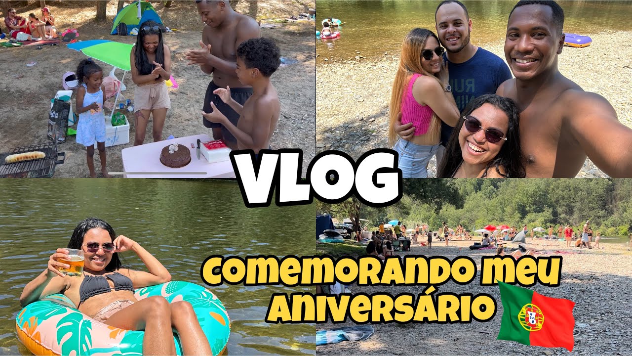 COMEMORANDO MEU ANIVERSÁRIO / PRAIA FLUVIAL ALFUSQUEIRO 🇵🇹#portugal